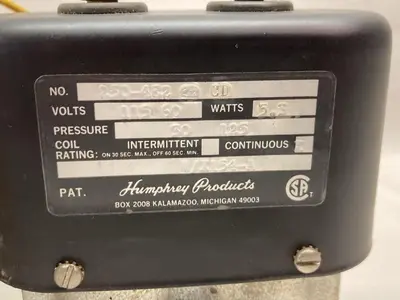 New | in-Stock HUMPHREY 250-4E2 CD Solenoid Valves Ohio US | Surplus Asset Holdings #1365739