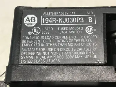 USED ALLEN BRADLEY 194R-J30-1753S