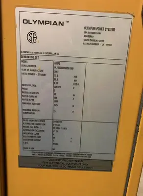 Used 2007 CATERPILLAR G60F3 Gas Generators Ontario CA | The Equipment Kings #1304764