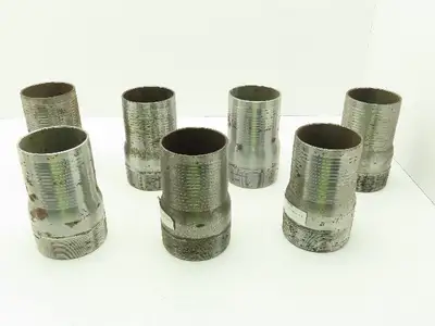Dixon Valve 4"x 4" NPT Steel Pipe Nipple Hose Barb Fitting  Lot of 7