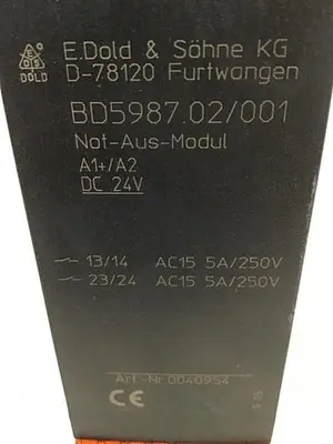 USED E DOLD & SOHNE KG BD5987.02/001