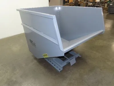 Wright 3 YD Self Dumping Hopper Bump Dump 4000lbs Trash Recycling 10 Gauge Bin