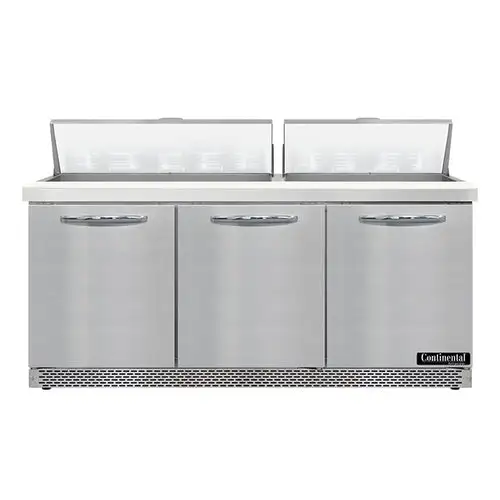 Continental SW72N18-FB 72" Sandwich/salad Prep Table W/ Refrigerated Base, 115v