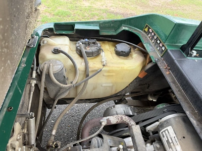 (1) 2019 E-Z-Go EFI golf cart with a Kawasaki gas engine, model 657061G01, includes canopy, fold-dow...