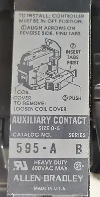 USED Allen-Bradley 509-B0D-9