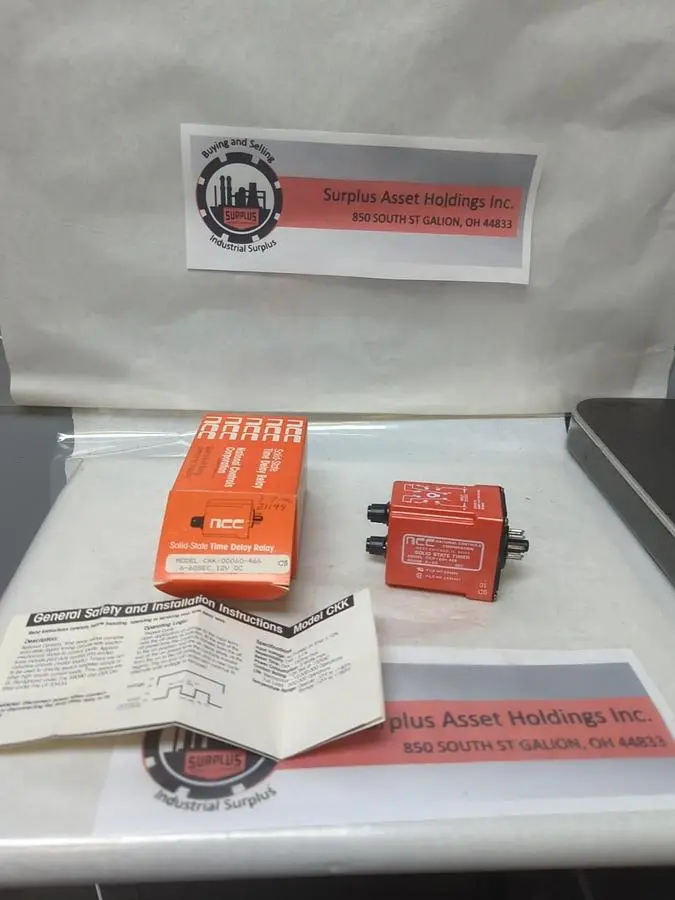 New | in-Stock NATIONAL CONTROLS CKK-00060-466 Miscellaneous Equipment (Electrical & Power) Ohio US | Surplus Asset Holdings #1235506