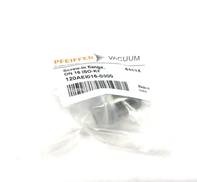 New | in-Stock Pfeiffer Vacuum Screw-in Flange, DN 16 ISO-KF, 2000048586 Valves/Fittings Michigan US | Maverick Industrial Sales #1393205