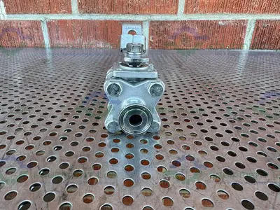 Unbranded  Stainless Steel Ball Valve w/ 1/2" Sanitary Fitting
