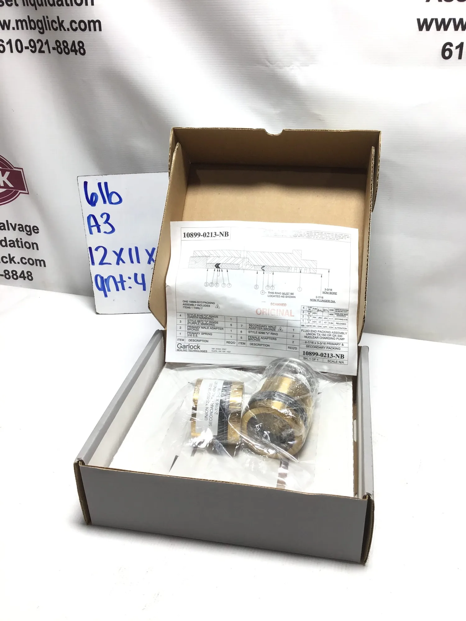 Garlock 0899-0213-NB PACKING PLUNGER