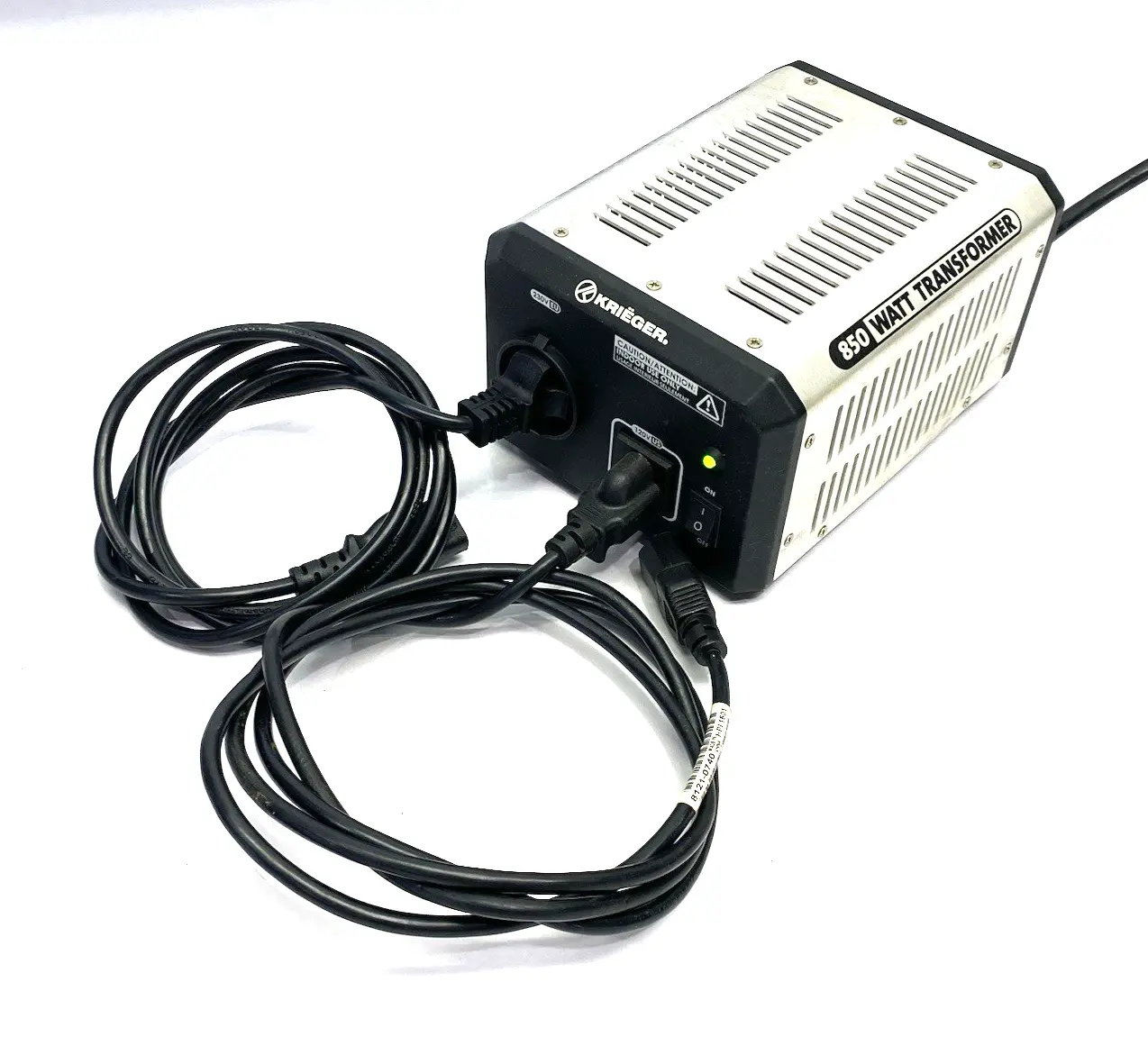 USED KRIEGER STEP UP/DOWN 850 WATT VOLTAGE CONVERTER TRANSFORMER