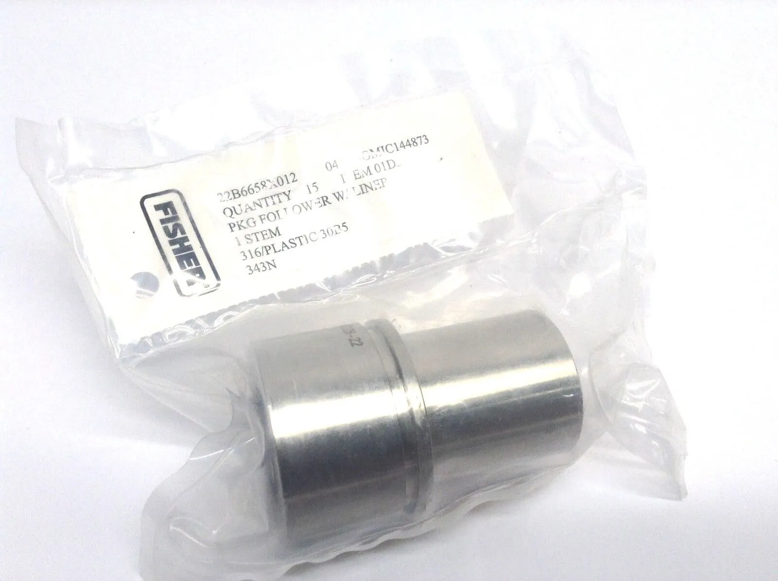 USED FISHER CONTROL PACKING FOLLOWER WITH LINER