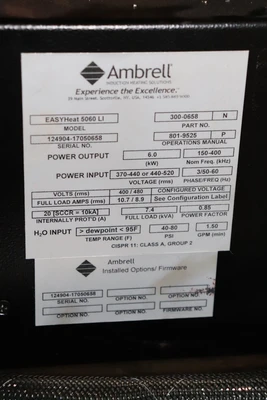 USED AMBRELL EASYHEAT 5060 
LI