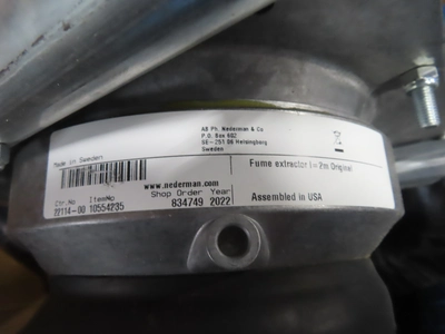 Nederman Fume Extractor Arm, 6" x 6',  qty. 4