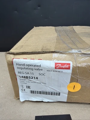 New Danfoss 148B5214 Hand Operated Regulating Valve Warranty 🇺🇸