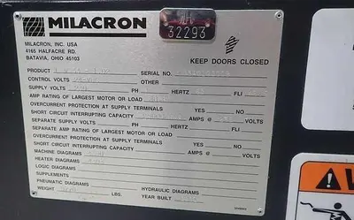 Used FERROMATIK MILACRON VISTA EDGE LV33 INJECTION MOLDER Injection Molding Machines | Harbor Machinery Inc. #1283399