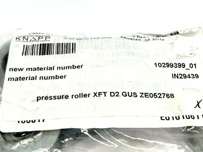 ZE052768 | Knapp  XFT D2 GUS Pressure Roller 10299399_01 IN29439 - New Other