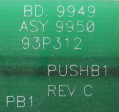 NEW 9949 PUSH BUTTON MODULE REV.C 9950 93P312