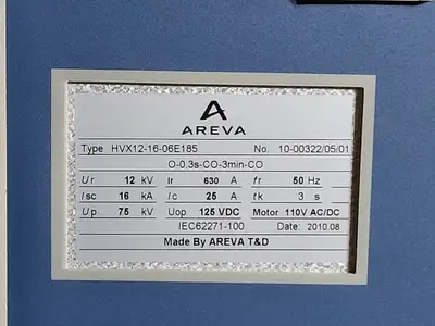 New | in-Stock AREVA HVX12-16-06E185 Switchgears British Columbia CA | Lenmark #240256