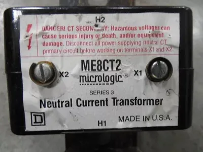 USED Neutral CT or Neutral Current Transformer Square D ME8CT2 Micrologic Series 3