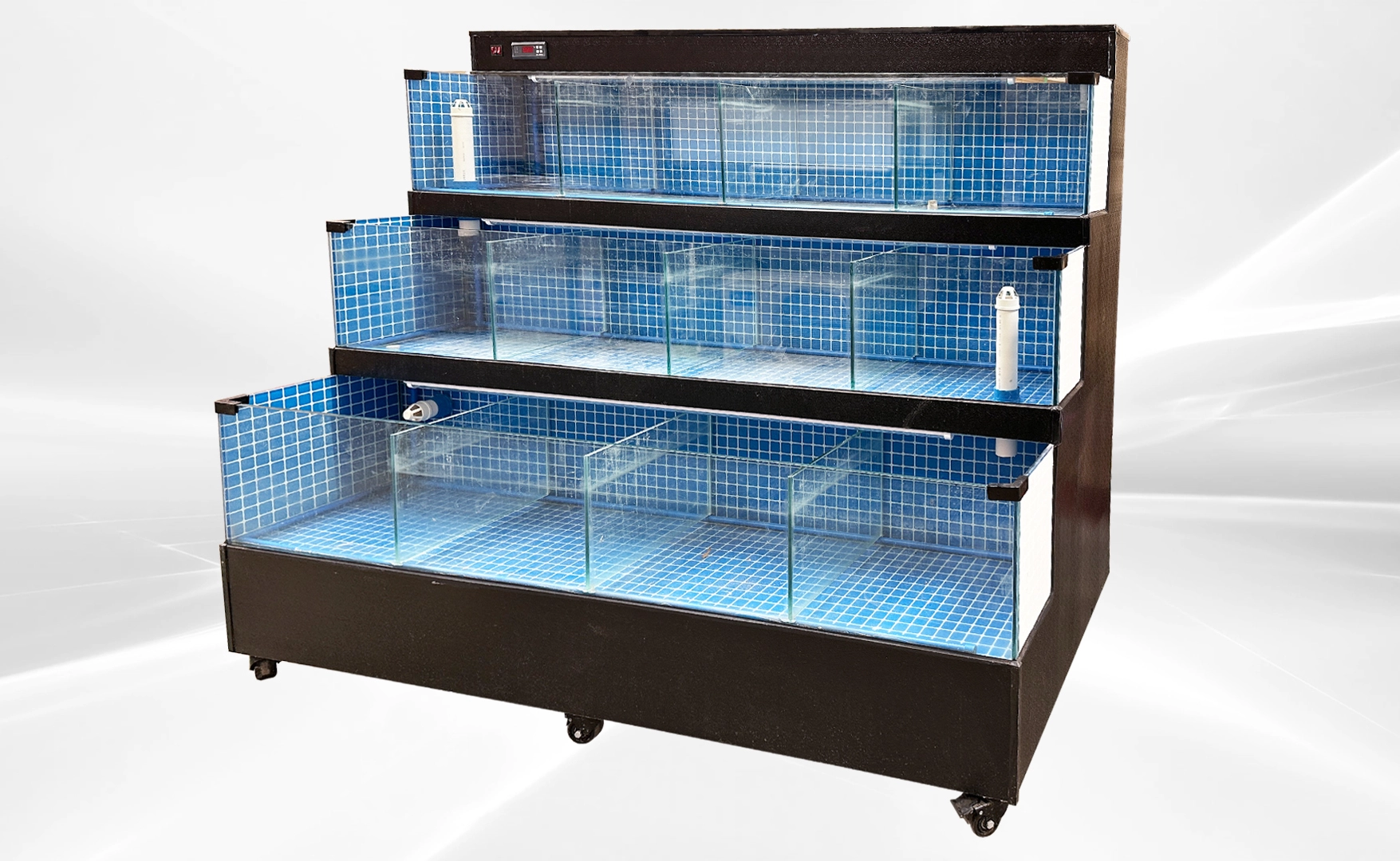 171-0325 80" Live Seafood Self Contained Sea Water Lobster Tank Cooler