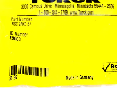 NEW TURCK E9003 CONNECTOR TEE RSC 2RKC 57