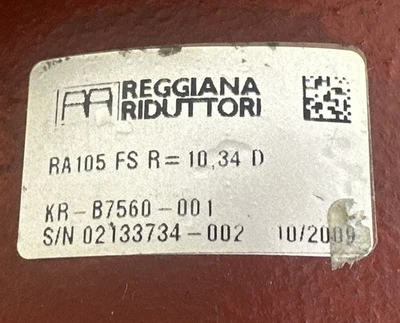 NEW Reggiana Riduttori KR-B7560-001