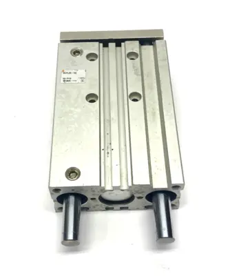 USED SMC COMPACT GUIDE CYLINDER, BALL BEARING, 100MM STROKE