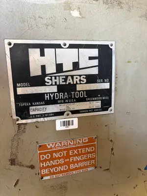 Used HTC 375-6A Sheet Metal Shears Ontario CA | Aucto #1307354