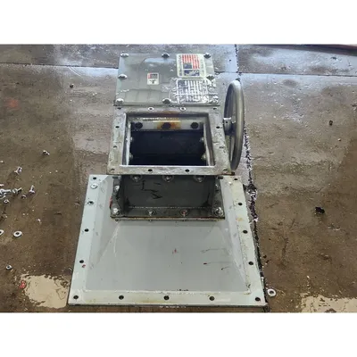 Used KWS Manufacturing 9" Rack and Pinion Slide Gate Roller Maintenance Valve