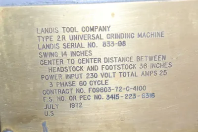 USED LANDIS 2R