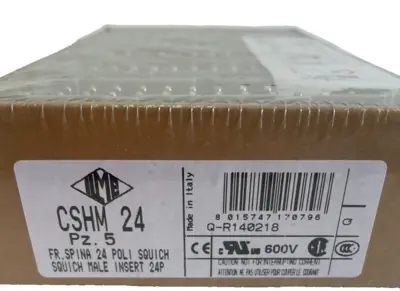 NEW ILME CSHM-24 CONNECTOR INSERTS BOX OF 5 600V CSHM24