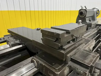 27" x 84" HERCULES AJAX MODEL #HR2000 #25 HEAVY DUTY GAP BED ENGINE LATHE, 4" HOLE: STOCK #19837
