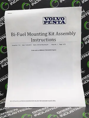 Volvo Penta Bi-Fuel Mounting Kit without Woodward Governor 8404-2060 New