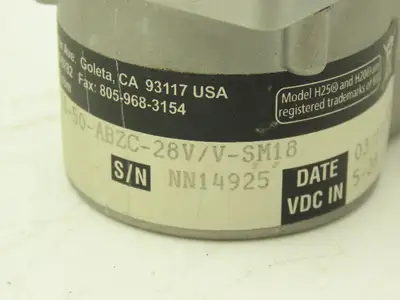 BEI Industrial XH20DB-37-SS-50-ABZC-28V/V-SM18 Rotary Encoder 5-28VDC 3/8 Shaft