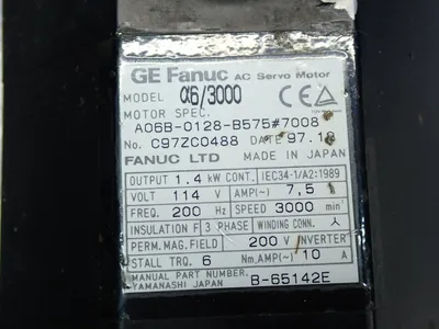 Used FANUC A06B0128B575#7008 Motors (misc) Ohio US | HGR 24 #887337