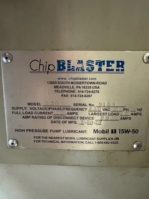 2007 LNS CHIPBLASTER D30 Accessories & Tooling | Mohawk Machinery (2)