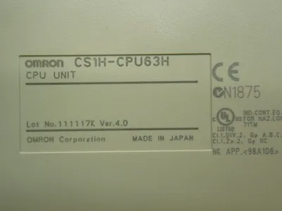 USED OMRON CS1HCPU63H