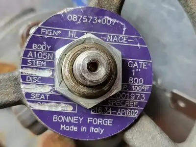 1" Class 800 Monel Gate Valve