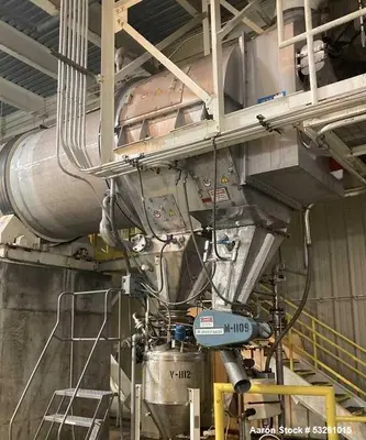 Used BMA Stainless Steel Rotary Dryer/Cooler – 1,600 MM Diameter x 10,000 MM Long – Former Xylitol Service
