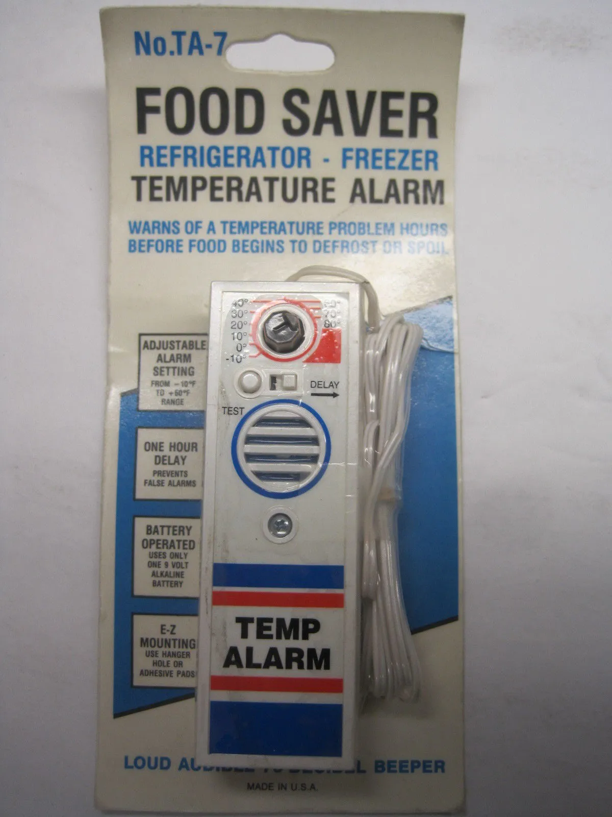 NEW SEALED UNIT PARTS CO. 4JZ61 TEMPERATURE ALARM #TA-7