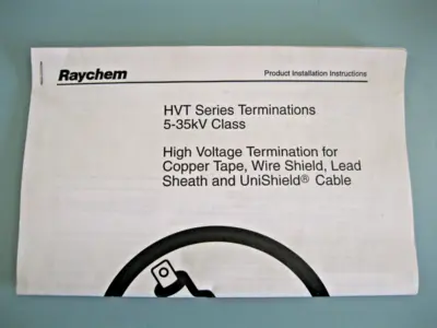 Raychem HVT-82-SG 5/8 KV Outdoor Termination Kit Pack of (3) NEW in Box G4