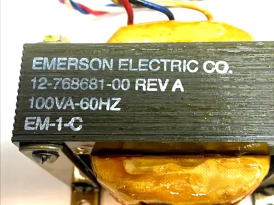 USED EMERSON CONTROL TRANSFORMER 100VA 60HZ EM-1-C