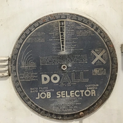 DoALL Vertical Contour Band Saw