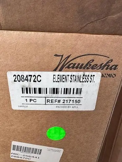 Waukesha Stainless Steel Element PN 208472C