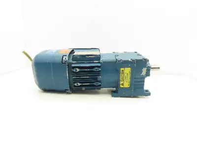 Sew Eurodrive R17 DRS71S4BE05HR Gearmotor w/Brake .33Hp 230/460V 15.8:1 107rpm