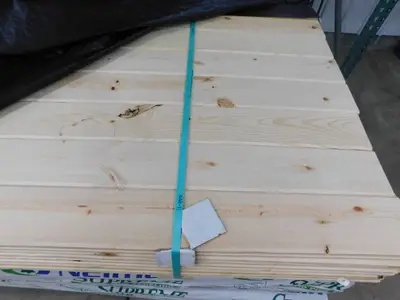 1 x 6 Ponderosa Pine #3 or better Tongue & Groove Reversible WP4 V Front / Nickel Gap Back - 480 Linear Feet