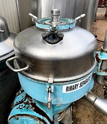 (3) Alfa-Laval TX 310S-34H-50 nozzle centrifuges, 316SS.