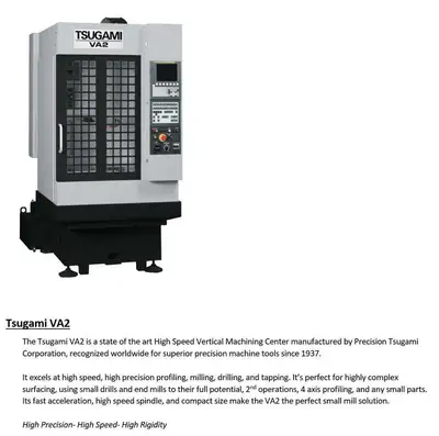2014 TSUGAMI VA1-II Vertical Machining Centers | Toolquip, Inc. (4)