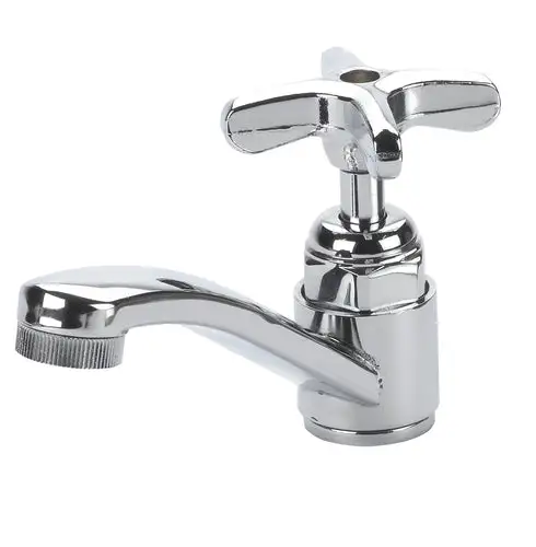Krowne 16-152L Deck Mount Steam Table Faucet - 4 1/4" Swing Spout, Single Hole