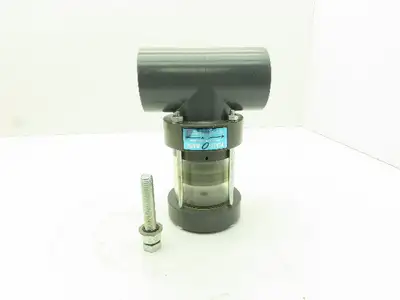 Plast-o-matic ELT150B-LS-PV 1 1/2" Shutoff Valve Double Action Pneumatic Powered